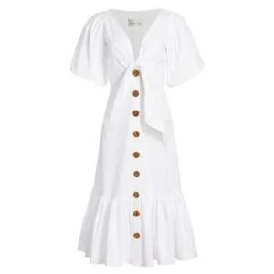 Cara Cara Georgica Tie Front Flounce Dress Size 0